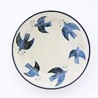【BISQUE】北歐風美濃燒陶瓷深盤21cm ‧ 鳥