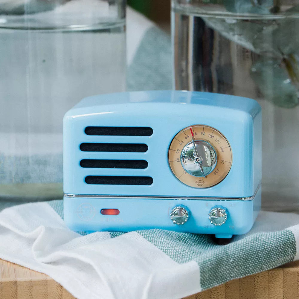 MUZEN OTR Metal 經典復刻藍牙音響收音機(經典版)希臘藍