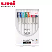 UNI-BALL ONE鋼珠筆 8色套組 0.5