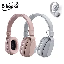 E-books SS28 藍牙文青風摺疊耳罩式耳機灰