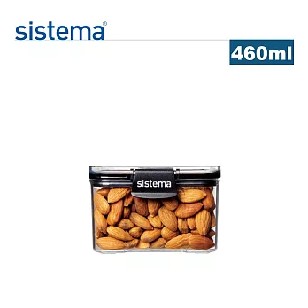 【sistema】紐西蘭製進口Tritan系列方形密封保鮮罐-460ml(原廠總代理)