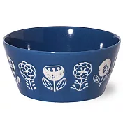 【Minoru陶器】自然花卉陶瓷丼飯碗480ml ‧藍