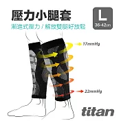 【Titan】太肯壓力小腿套L黑