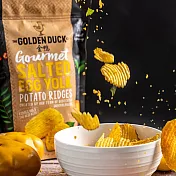 【金鴨】golden duck新加坡 鹹蛋炸魚皮 -鹹蛋黃波浪薯片