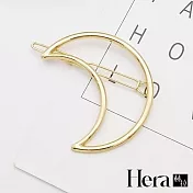 【Hera 赫拉】線條幾何月亮邊夾/扣夾/髮夾/-2色金