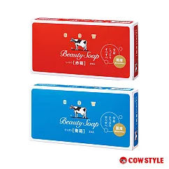 【日本牛乳石鹼】牛乳香皂 3入組(玫瑰滋潤/茉莉清爽) 紅盒(玫瑰滋潤)90g