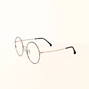 ALEGANT率性時尚玫瑰金光學圓框UV400濾藍光眼鏡