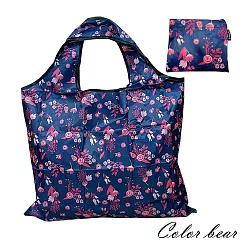 【卡樂熊】環保防水輕量折疊大容量購物袋(7款)─花蕊