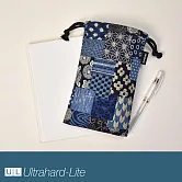Ultrahard-Lite 萬用束口袋 -和柄拼布(深藍)