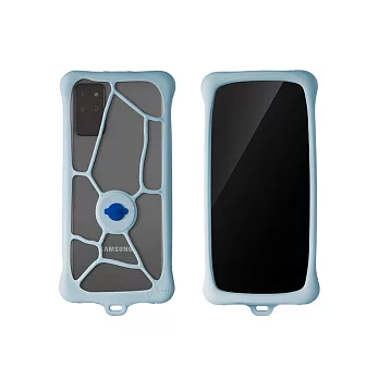 [Bone 蹦克] 泡泡綁二代通用型手機保護套(適用4~7.2吋)-新款iPhone 15 SAMSUNG Sony OPPO ASUS 小米系列  莫蘭迪藍L (6.1~7.2吋)