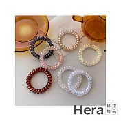 【Hera 赫拉】韓版網紅人魚姬電話線髮圈/頭繩-隨機5入組