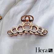 【Hera 赫拉】優雅氣質宮廷幾何造型抓夾-3色玫瑰金