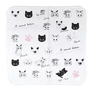 【日本KOJI】可愛貓咪圖案純棉萬用布巾 35cm