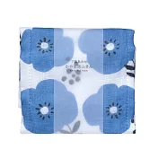 【日本KOJI】七重紗蚊帳生地萬用布巾 ·花朵藍