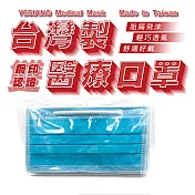 鈺祥 雙鋼印醫療口罩(50入盒裝) 台灣製造- 土耳其藍