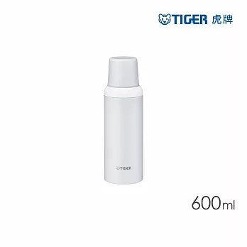 TIGER虎牌 北歐風附蓋不鏽鋼保溫瓶600ml(MSI-A060)  灰白色