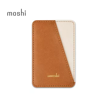 Moshi SnapTo™ Slim Wallet iPhone 磁吸卡套 焦糖棕