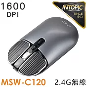 INTOPIC 廣鼎 2.4GHz飛碟無線靜音充電滑鼠(MSW-C120)
