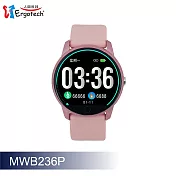 ERGOLINK人因科技 全圓心率智慧監測運動手錶 MWB236 粉色