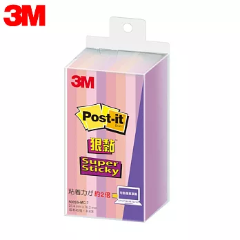 (2入1包) 3M POST-IT 利貼狠黏標籤紙 4色 7.6x2.5cm  MC-7