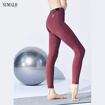 【ST.MALO】台灣製美國杜邦銀離子彈力修飾褲-1924WT M 深紫紅