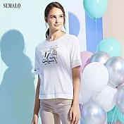 【ST.MALO】當代台灣原創銀纖維機能女上衣-1930WT- 2XL 珍珠白