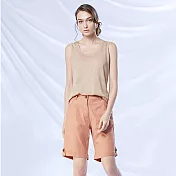 【ST.MALO】特選設計款亞麻短褲-1674WP- XL 栗子棕