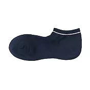 [MUJI無印良品]女聚酯纖維混運動淺口直角襪 暗藍23~25cm