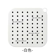 【E.dot】排水孔防蟑防臭矽膠墊 白色