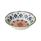 【日本SHINACASA】波蘭陶風陶瓷餐碗500ml ‧ 浪漫花園