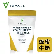 [台灣 Tryall] 濃縮乳清蛋白粉- 蜂蜜牛奶 (500g/袋)