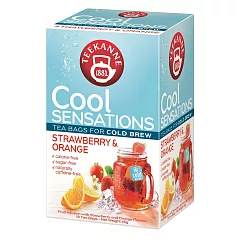 德國《TEEKANNE》草莓香橙水果茶 Cool Sensations Strawberry Orange (2.5g*18入/盒)