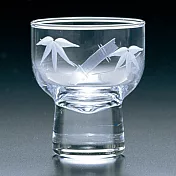 【TOYO SASAKI】日本樽式高腳切子玻璃杯70ml · 竹葉