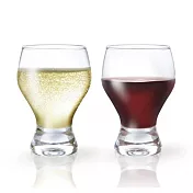 【TOYO SASAKI】日本俐落弧形玻璃紅酒杯225ml2入套裝
