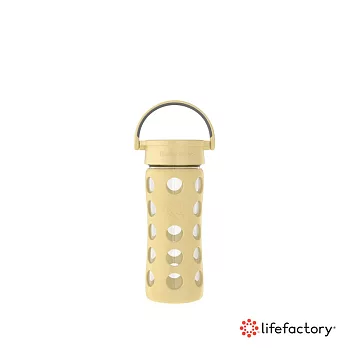 【Lifefactory】平口玻璃水瓶350ml(CLAN-350R-LYL) 淡黃色