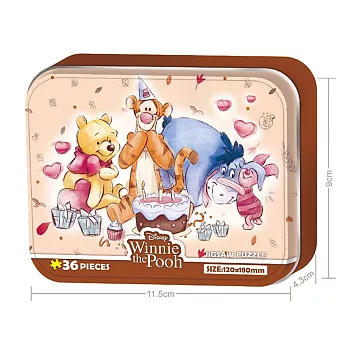 Winnie The Pooh 小熊維尼鐵盒拼圖36片