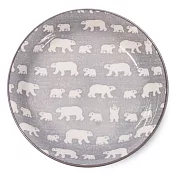 【Minoru陶器】北極熊陶瓷餐盤22cm ‧ 灰