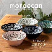 【Minoru陶器】摩洛哥風精美陶瓷餐碗380ml ‧ 粉