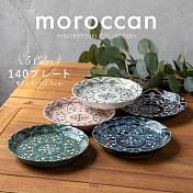【Minoru陶器】摩洛哥風精美陶瓷淺盤14cm ‧ 深藍