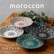 【Minoru陶器】摩洛哥風精美陶瓷深盤24cm ‧ 綠