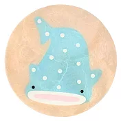 【TOMO】日本卡皮斯貝殼製可愛圖案圓型杯墊 ‧ 鯨鯊