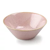 【日本Aito】美濃燒｜復古質感亮面素色陶瓷餐碗380ml ‧ 珍珠粉