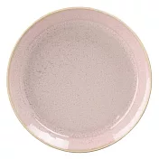【日本Aito】美濃燒｜復古質感亮面素色陶瓷淺盤14cm ‧ 珍珠粉