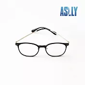 【ASLLY】TR90霧黑色中性款濾藍光眼鏡
