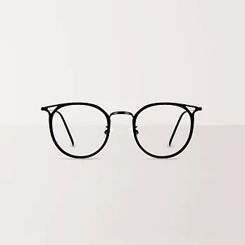 【ASLLY】金屬霧面黑框濾藍光眼鏡