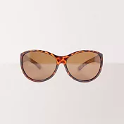 【ASLLY】UV400豹紋外掛式全罩多功能偏光墨鏡/太陽眼鏡(豹紋框棕片)