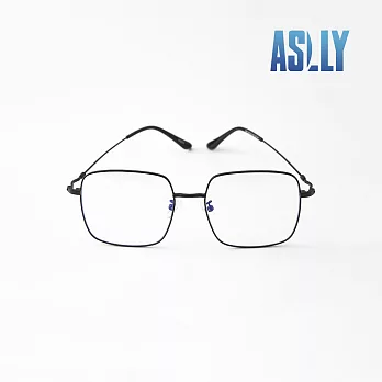 【ASLLY】潮流風格黑色大方框濾藍光眼鏡