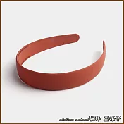 『坂井.亞希子』法式簡約純色寬版造型髮箍  -紅色