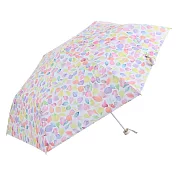 【日本nifty colors】抗UV晴雨輕量耐強風遮光防熱折傘(附傘套) ‧ 繽紛花瓣