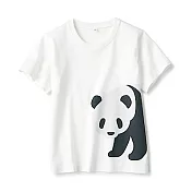 [MUJI無印良品]兒童有機棉天竺印花T恤 110 大貓熊